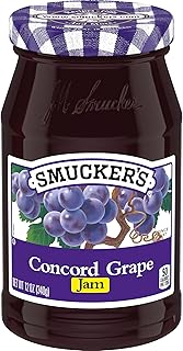 Smucker's Concord Grape Jam, 12 Ounces (Pack of 6)