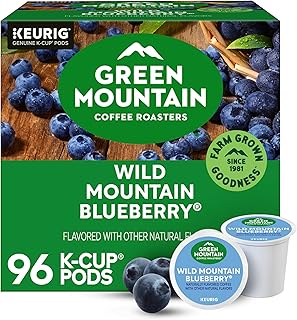 Green Mountain Coffee Roasters Wild Mountain Blueberry Keurig Single-Serve K-Cup pods, Light Roast Coffee, 96 Count