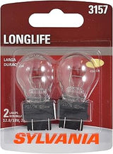 SYLVANIA 3157 Long Life Miniature Bulb, (Contains 2 Bulbs)