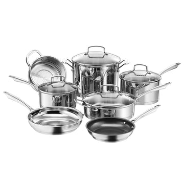 Professional Series Cookware 11 Piece Set by Cuisinart – 11 PC, Stainless Steel, Model 89C-11