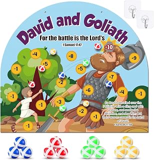 Soulchen David and Goliath Dart Board Game for Kids Religious Activities