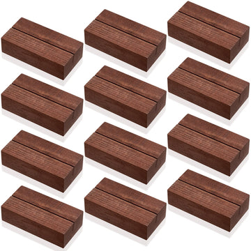 Thyle Wood Place Card Holders, Walnut, Set of 12