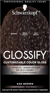 Schwarzkopf Glossify Customizable Color Gloss, Ash Brown
