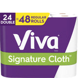 Signature Soft & Strong Paper Towels by Viva – 24 Rolls (110 Sheets each), Paper, white, Pack of 24