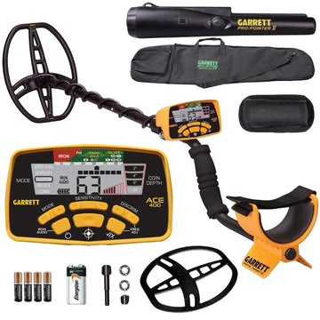 Garrett ACE 400 Metal Detector Bundle by Garrett Metal Detectors – Metal, Gold, Model 1141260 B04