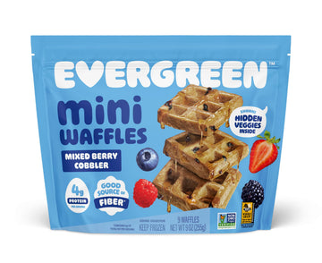 Mixed Berry Cobbler Waffles by Evergreen – 9 Ounce (Pack of 5), Model 0860001627213