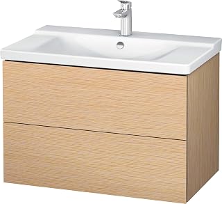 Duravit L-Cube vanity unit f. P3, 2 drawers 555x820x481mm, Brushed Oak