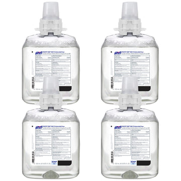 CS4 BAK E2 Antimicrobial Foam Hand Soap Refill 4ct 1200mL by Purell – 42.27 Fl Oz (Pack of 4), Clear, Pack of 4, Model 5133-04
