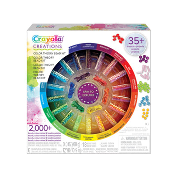 Creations Colour Theory Bead Kit by Crayola – Medium, Plastic, Multicolored, Pack of 2050, Model 042957