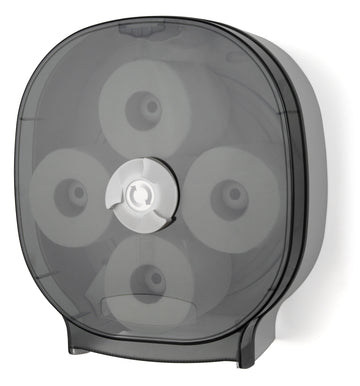 4-Roll Carousel Tissue Dispenser by Palmer Fixture – 1 PACK, Plastic, Dark Translucent, Model RD0044-01