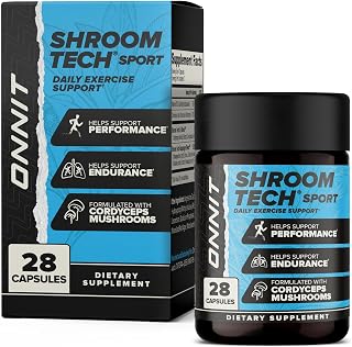 ONNIT Shroom Tech Sport Caffeine-Free Cordyceps Pre-Workout, 28 Count