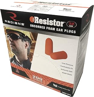 Radians unisex adult Uncorded Industrial Safety Ear Plugs, Multi