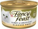 Purina Fancy Feast Pate Turkey and Giblets Feast Wet Cat Food(24) 3 oz Cans
