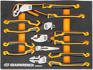 GEARWRENCH 5 Piece Pitbull Pliers Set in Foam Storage Tray| GWMSPLR01