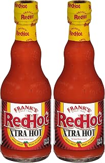 Frank's RedHot Xtra Hot Cayenne Pepper Hot Sauce, 12 fl oz (Pack of 2)