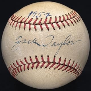 Topps Scarce Zack Taylor Single Signed Baseball 1920-1935 D. 1974 Jsa Loa #Bb11985 - Autographed Baseballs