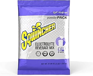 Sqwincher 016406-GR Concentrate Powder Pack, 5 Gallon Yield, Purple, Standard (Pack of 16)