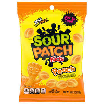Peach Soft and Chewy Gummy Candy by Sour Patch Kids – 18.6 cm x 13.5 cm x 26.2 cm