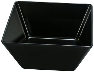 Rome Square Bowl by Yanco – 18 ounces, Melamine, Black, Pack of 48, Model RM-405BK