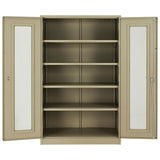 Unassembled Storage Cabinet with Expanded Metal Door by Global Industrial – Alloy Steel, Tan, Model 270022TN