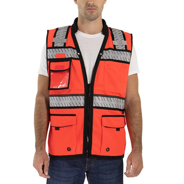 Tingley V71835C Reflective Safety Vest, Orange - 2XL 3XL