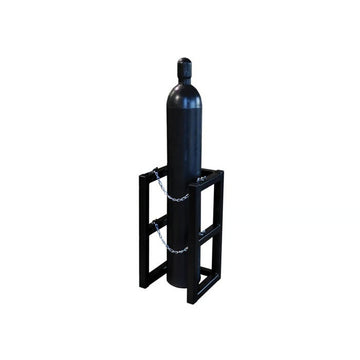 Justrite Rack, 16" Wide, Black - 1 Gas Cylinder