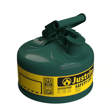Justrite Steel Safety Can, 1 gal., Green - 7110400