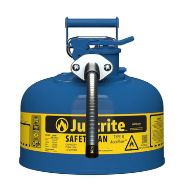 Justrite 7220320 Steel Safety Can, 2 gal., Blue - Default Title