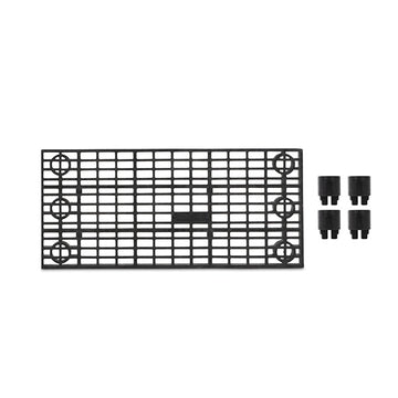 Structural Plastics Corporation Polyethylene Add-On Unit, 1 1/3' Wide, Black - 3'