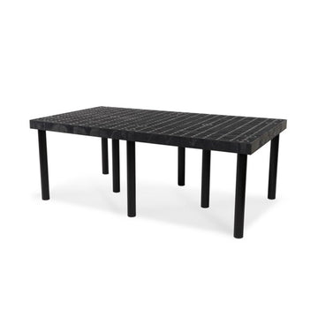 SPC Retail SPC-Retail Benchmaster Plastic Platform Display, Black - 24" x 66" x 24"