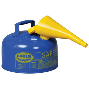 Eagle Manufacturing Steel Safety Can, 2 gal., Blue - UI20FSB