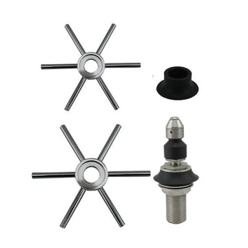 Rhino Coffee Gear RHSPINSET2 Stainless Steel Spinjet Kit, 4 13/16 - 5 5/16" Diameter