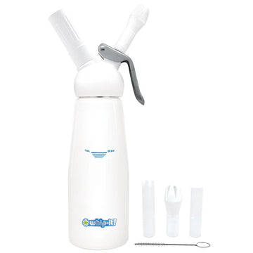 Whip-It DC-Exp Aluminum Whipper, 4" Wide, White - 0.5 Liter