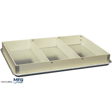 MFG Tray Fiberglass Divided Lengthwise, Full Size - 3"