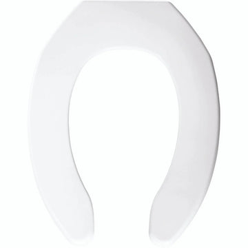 Bemis 1055 000 Plastic Toilet Seat, 14 7/16" Wide, White - Default Title