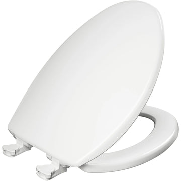 Bemis Plastic Toilet Seat, 14 5/16" Wide, White - 7300EC