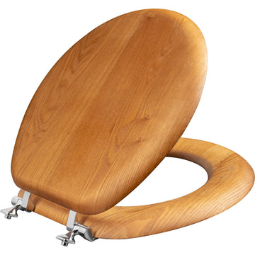 Bemis 9601CP 378 Toilet Seat Lid, 14 15/16" Wide, Brown - Default Title