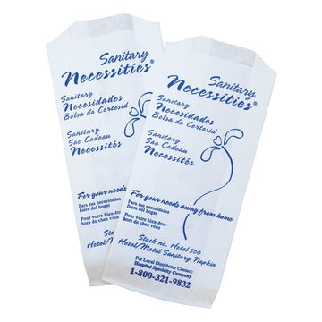 Hospeco Brands Group HOTEL-500 Bag, 4" Wide, White, 500/Case - Default Title