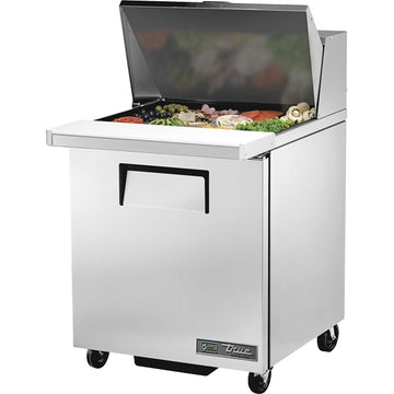 True Refrigeration TSSU-27-12M-B-HC Sandwich Prep Table, 27 7/8" Wide, 115V - 7.6 cu. ft.