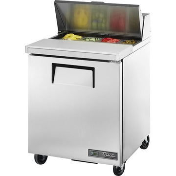 True Refrigeration TSSU-27-08-HC Sandwich Prep Table, 27 7/8" Wide, 115V - 7.6 cu. ft.