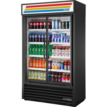 True Refrigeration TVM-48SL-HC~VM01 BLK Glass Door Merchandiser, 36.1 cu. ft., 115V - Default Title