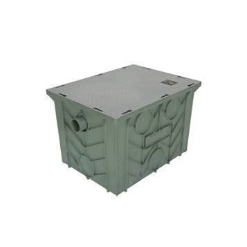 MIFAB, Inc. LIL HDPE Plastic Grease Interceptor, Green - 14 lb.