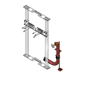 MIFAB, Inc. MC-31 Steel Urinal Carrier, 24 1/8" Wide - Default Title