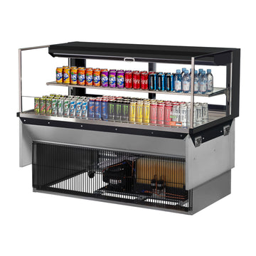 Turbo Air Refrigeration TOM-60L-UFD Merchandiser, 13 cu. ft., 115V - Black