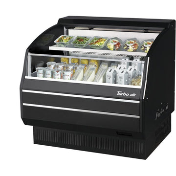 Turbo Air Refrigeration TOM Display Case, 7.4 cu. ft., 115V - Black