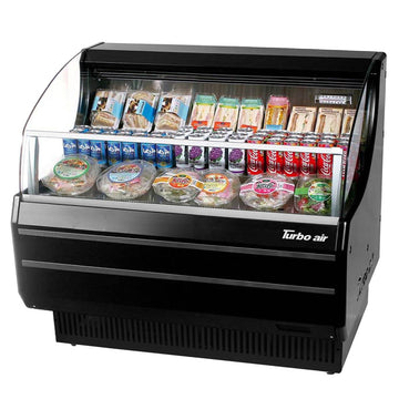 Turbo Air Refrigeration TOM Display Case, 6.7 cu. ft., 115V - Black