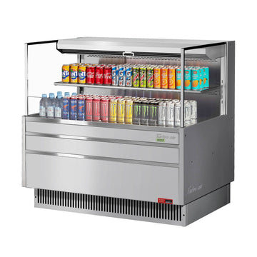 Turbo Air Refrigeration TOM-48L-UF Air Curtain Merchandiser, 10.2 cu. ft., 115V - Silver