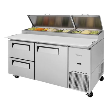 Turbo Air Refrigeration TPR-67SD-D2-N Pizza Prep Table, 20 cu. ft., 115V - Default Title