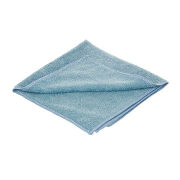 Unger Microfiber Cleaning Cloth, 16" x 16", 10/Case - Blue