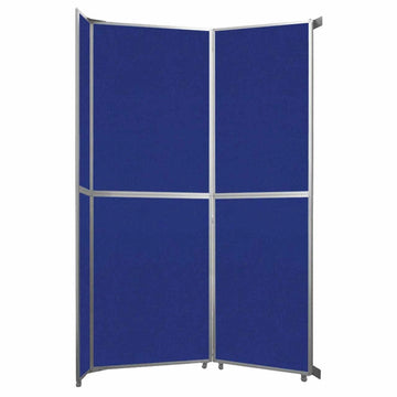 Versare Fabric Room Divider, Blue - 7 15/16' x 101 1/4"